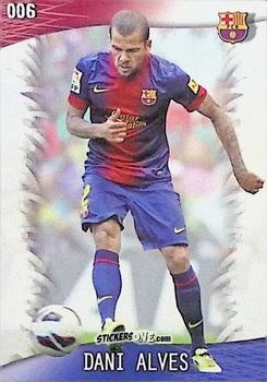 Sticker Dani Alves - Las Fichas Quiz De La Liga 2013-2014 n. 6 - Mundicromo
