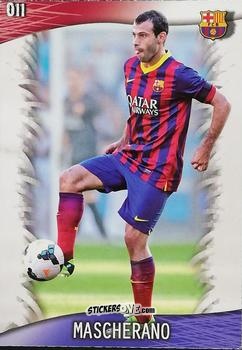 Figurina Mascherano - Las Fichas Quiz De La Liga 2013-2014 n. 11 - Mundicromo