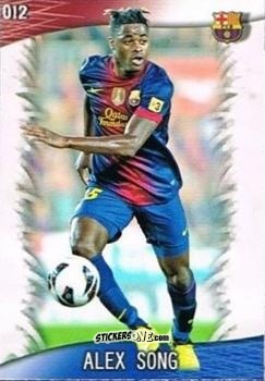 Figurina Alex Song - Las Fichas Quiz De La Liga 2013-2014 n. 12 - Mundicromo