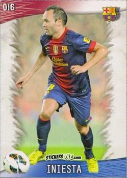 Figurina Iniesta - Las Fichas Quiz De La Liga 2013-2014 n. 16 - Mundicromo