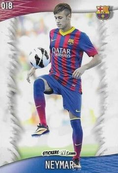 Sticker Neymar - Las Fichas Quiz De La Liga 2013-2014 n. 18 - Mundicromo