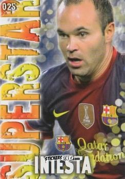 Figurina Iniesta - Las Fichas Quiz De La Liga 2013-2014 n. 25 - Mundicromo