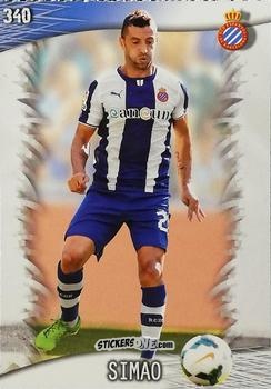 Sticker Simao - Las Fichas Quiz De La Liga 2013-2014 n. 340 - Mundicromo