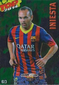 Figurina Iniesta - Las Fichas Quiz De La Liga 2013-2014 n. 613 - Mundicromo