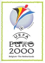 Sticker Official Logo - UEFA Euro Belgium-Netherlands 2000 - Panini