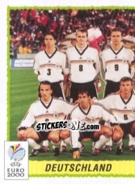 Figurina Team Germany - Part 1 - UEFA Euro Belgium-Netherlands 2000 - Panini