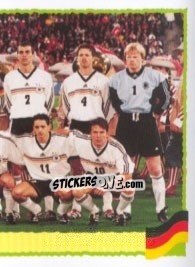 Figurina Team Germany - Part 2 - UEFA Euro Belgium-Netherlands 2000 - Panini