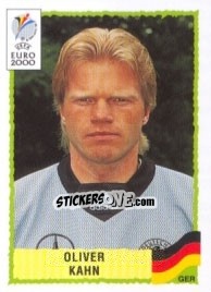 Sticker Oliver Kahn - UEFA Euro Belgium-Netherlands 2000 n. 6 - Panini