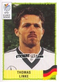 Sticker Thomas Linke - UEFA Euro Belgium-Netherlands 2000 n. 11 - Panini