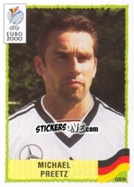 Sticker Michael Preetz - UEFA Euro Belgium-Netherlands 2000 - Panini