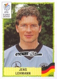 Sticker Jens Lehmann - UEFA Euro Belgium-Netherlands 2000 n. 25 - Panini