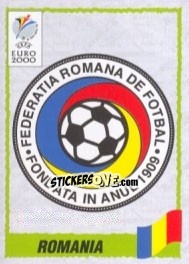 Cromo Emblem Roumania - UEFA Euro Belgium-Netherlands 2000 - Panini