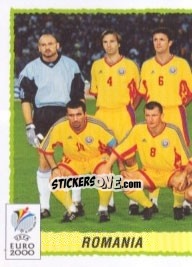 Figurina Team Roumania - Part 1 - UEFA Euro Belgium-Netherlands 2000 - Panini