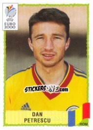 Sticker Dan Petrescu - UEFA Euro Belgium-Netherlands 2000 - Panini