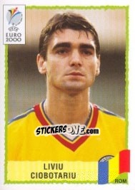 Sticker Liviu Ciobotariu - UEFA Euro Belgium-Netherlands 2000 - Panini