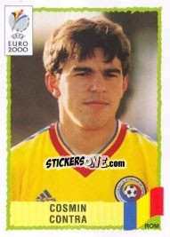 Figurina Cosmin Contra - UEFA Euro Belgium-Netherlands 2000 - Panini