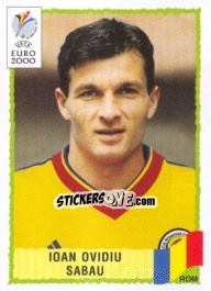 Sticker Ioan Ovidiu Sabau - UEFA Euro Belgium-Netherlands 2000 - Panini