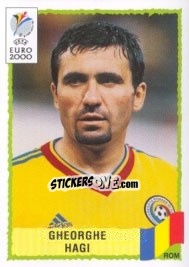 Sticker Gheorghe Hagi - UEFA Euro Belgium-Netherlands 2000 n. 41 - Panini