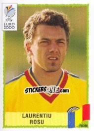 Sticker Laurentiu Rosu - UEFA Euro Belgium-Netherlands 2000 - Panini