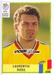 Figurina Laurentiu Rosu - UEFA Euro Belgium-Netherlands 2000 - Panini