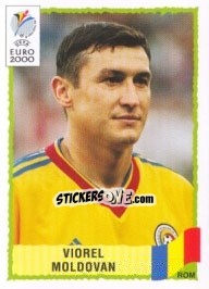 Sticker Viorel Moldovan - UEFA Euro Belgium-Netherlands 2000 - Panini