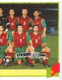 Figurina Team Portugal - Part 2 - UEFA Euro Belgium-Netherlands 2000 - Panini