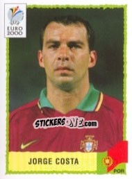 Sticker Jorge Costa - UEFA Euro Belgium-Netherlands 2000 - Panini