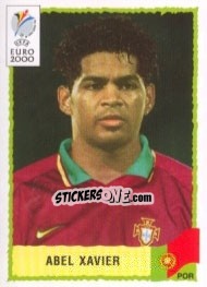 Sticker Abel Xavier - UEFA Euro Belgium-Netherlands 2000 n. 60 - Panini