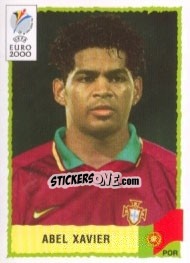 Cromo Abel Xavier - UEFA Euro Belgium-Netherlands 2000 - Panini