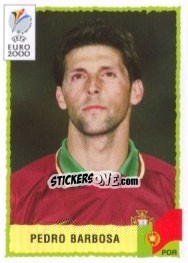 Sticker Pedro Barbosa - UEFA Euro Belgium-Netherlands 2000 - Panini