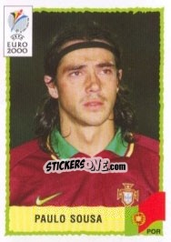 Sticker Paulo Sousa - UEFA Euro Belgium-Netherlands 2000 - Panini