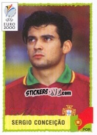 Sticker Sergio Conceicao - UEFA Euro Belgium-Netherlands 2000 - Panini