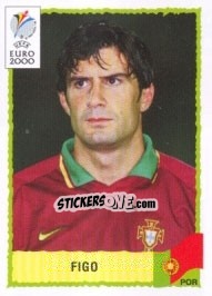 Cromo Figo - UEFA Euro Belgium-Netherlands 2000 - Panini