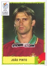 Sticker Joao Pinto - UEFA Euro Belgium-Netherlands 2000 - Panini