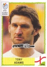 Sticker Tony Adams - UEFA Euro Belgium-Netherlands 2000 - Panini