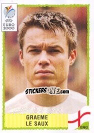 Sticker Graeme Le Saux - UEFA Euro Belgium-Netherlands 2000 - Panini