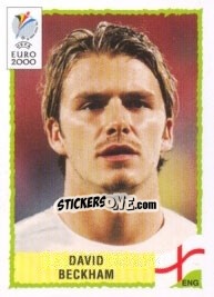 Sticker David Beckham - UEFA Euro Belgium-Netherlands 2000 - Panini