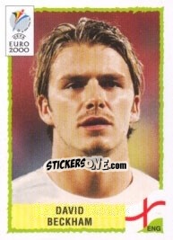 Sticker David Beckham - UEFA Euro Belgium-Netherlands 2000 n. 85 - Panini