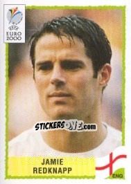 Sticker Jamie Redknapp - UEFA Euro Belgium-Netherlands 2000 n. 88 - Panini