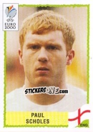 Sticker Paul Scholes - UEFA Euro Belgium-Netherlands 2000 n. 89 - Panini