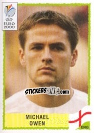 Sticker Michael Owen - UEFA Euro Belgium-Netherlands 2000 - Panini
