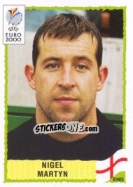 Sticker Nigel Martyn - UEFA Euro Belgium-Netherlands 2000 - Panini