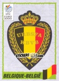Sticker Emblem Belgium - UEFA Euro Belgium-Netherlands 2000 - Panini