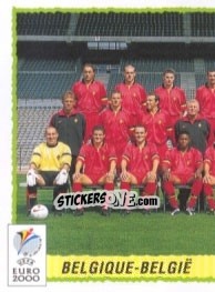 Figurina Team Belgium - Part 1 - UEFA Euro Belgium-Netherlands 2000 - Panini