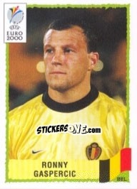 Sticker Ronny Gaspercic - UEFA Euro Belgium-Netherlands 2000 - Panini