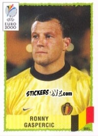 Sticker Ronny Gaspercic - UEFA Euro Belgium-Netherlands 2000 n. 98 - Panini
