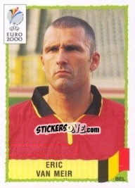Sticker Eric Van Meir - UEFA Euro Belgium-Netherlands 2000 - Panini