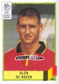 Sticker Glen De Boeck - UEFA Euro Belgium-Netherlands 2000 - Panini