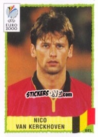 Sticker Nico Van Kerckhoven - UEFA Euro Belgium-Netherlands 2000 - Panini