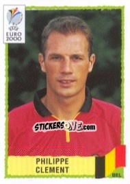 Sticker Philippe Clement - UEFA Euro Belgium-Netherlands 2000 - Panini